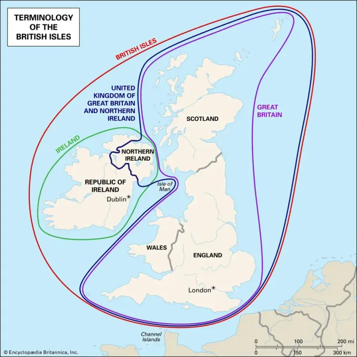 Map of the British Isles
