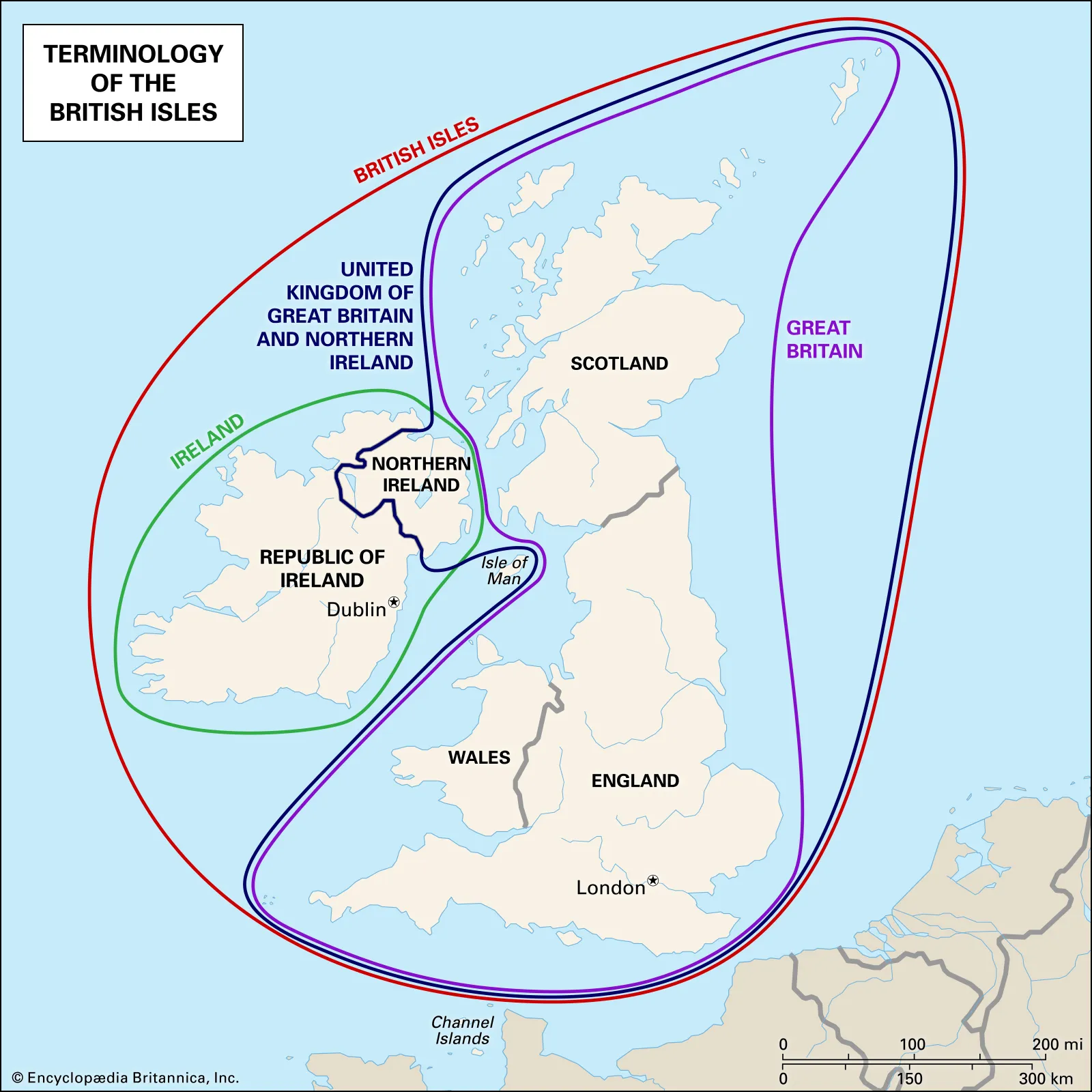 Map of the British Isles